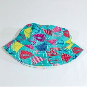 Kids Sailboat Print Bucket Hat